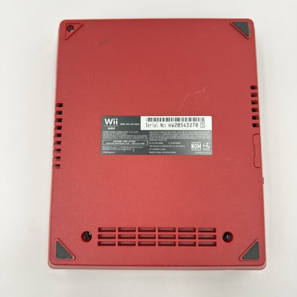 Nintendo Wii Mini Red Console Complete System Tested Cleaned Authentic - Picture 7 of 12